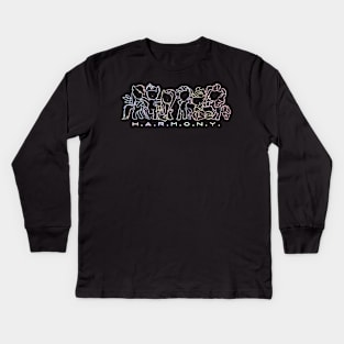 Neon H.A.R.M.O.N.Y. Kids Long Sleeve T-Shirt